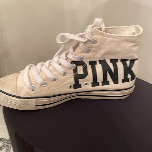 Very HTF VS Pink display tennis shoes high tops - Picture 2 of 7